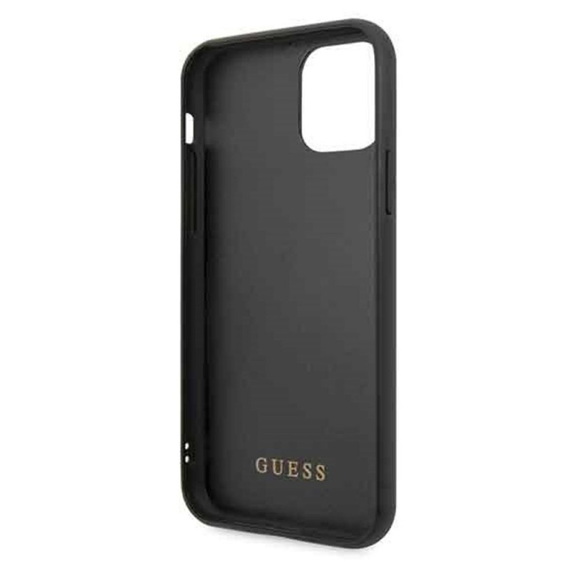 Оригинален кейс Guess Marble Glass, За iPhone 11 Pro (5.8), Черен