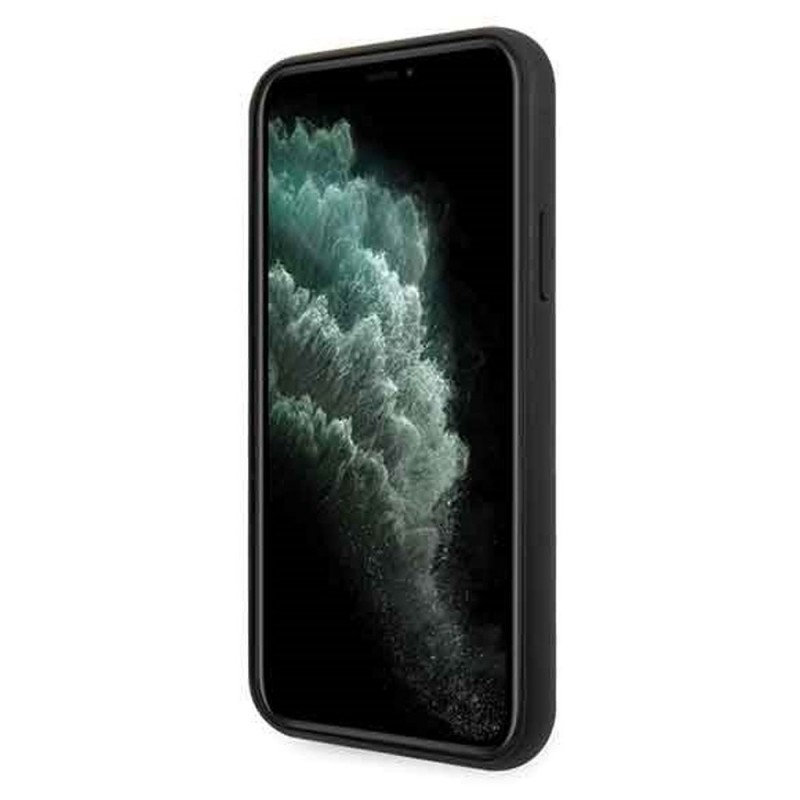 Оригинален кейс Guess Marble Glass, За iPhone 11 Pro (5.8), Черен