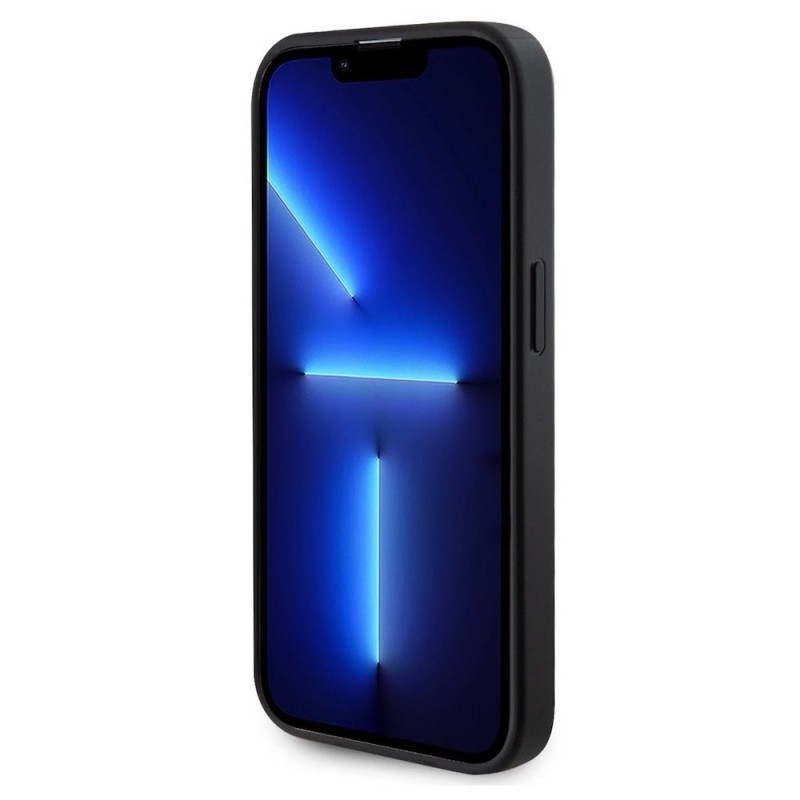 Оригинален кейс Guess Saffiano MagSafe, За iPhone 15 Pro Max (6.7), Черен