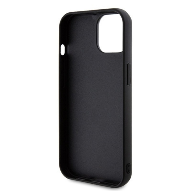 Оригинален кейс Karl Lagerfeld HC 3D Logo Glitter, За iPhone 15 (6.1), Черен