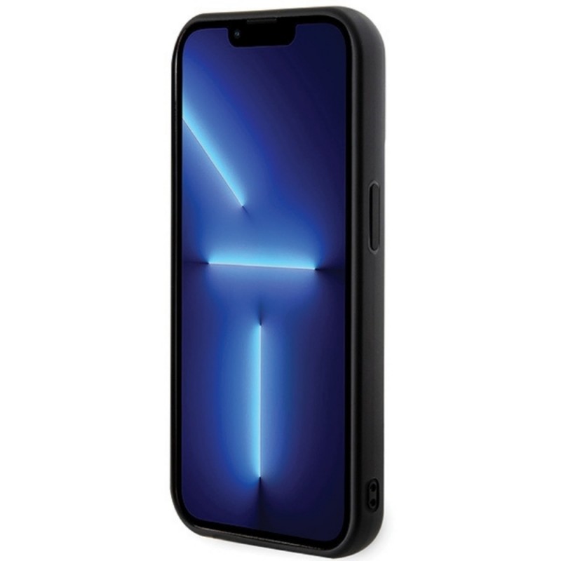 Оригинален кейс Karl Lagerfeld HC 3D Logo Glitter, За iPhone 15 Pro Max (6.7), Черен