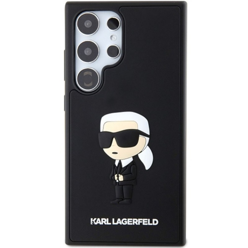 Оригинален кейс Karl Lagerfeld HC 3D Rubber Ikonik NFT, За Samsung Galaxy S24 Ultra (S928B), Черен