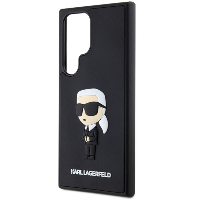 Оригинален кейс Karl Lagerfeld HC 3D Rubber Ikonik NFT, За Samsung Galaxy S24 Ultra (S928B), Черен