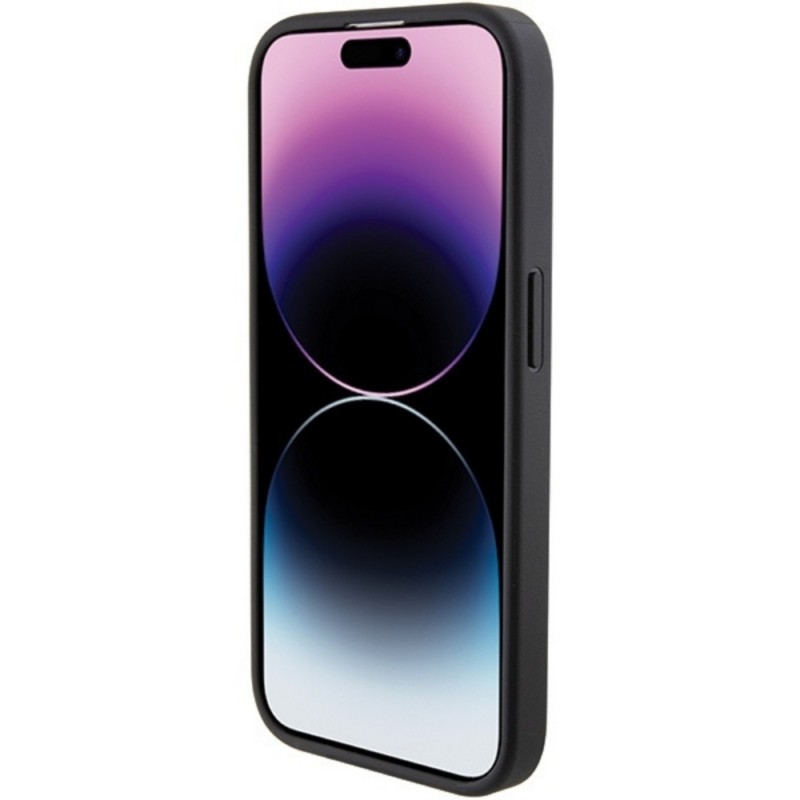 Оригинален кейс Karl Lagerfeld Quilted K Pattern, За iPhone 15 Pro (6.1), Черен
