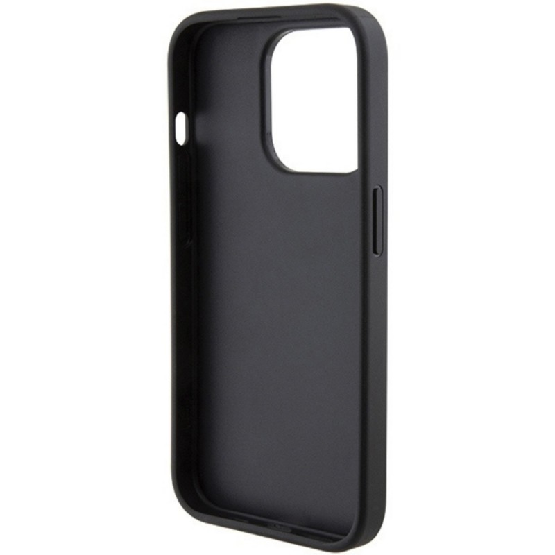 Оригинален кейс Karl Lagerfeld Quilted K Pattern, За iPhone 15 Pro (6.1), Черен