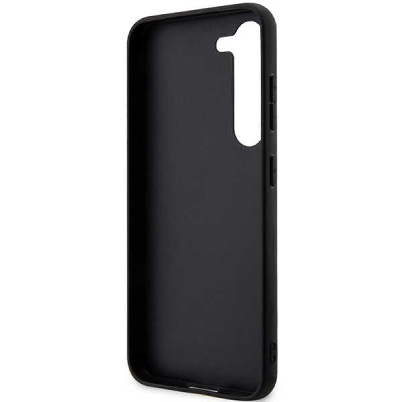 Оригинален кейс Karl Lagerfeld Saffiano Monogram Choupette, За Samsung Galaxy S23 Plus (S916B), Черен