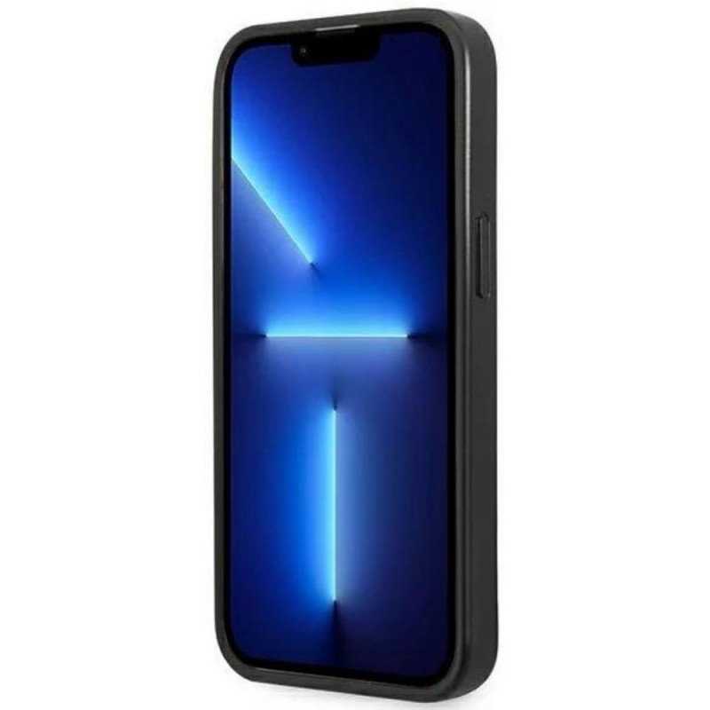 Оригинален кейс Karl Lagerfeld Saffiano Plaque , За iPhone 13 Pro Max (6.7), Сив