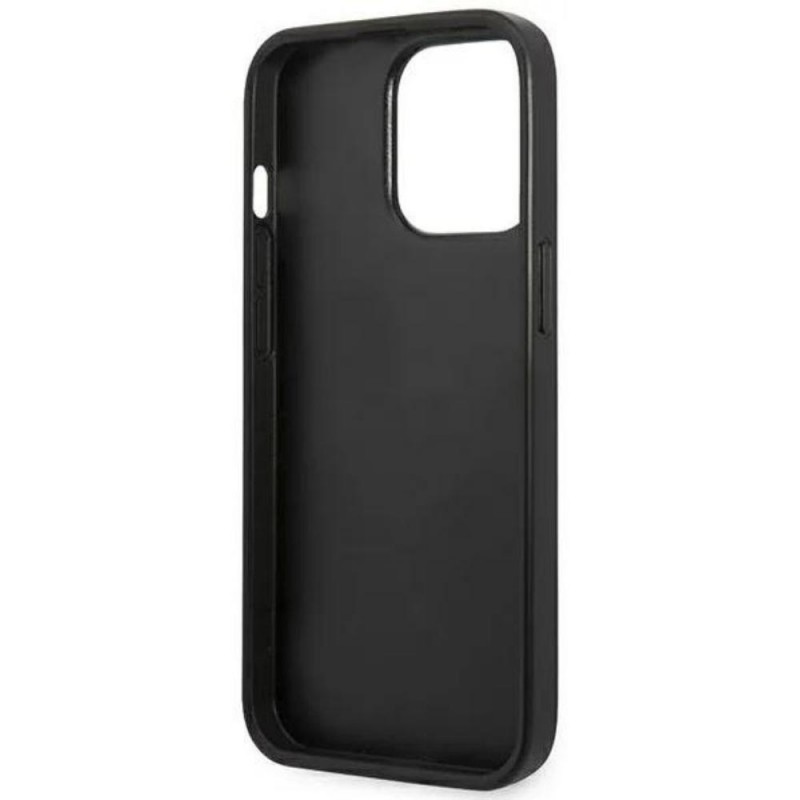 Оригинален кейс Karl Lagerfeld Saffiano Plaque , За iPhone 13 Pro Max (6.7), Сив