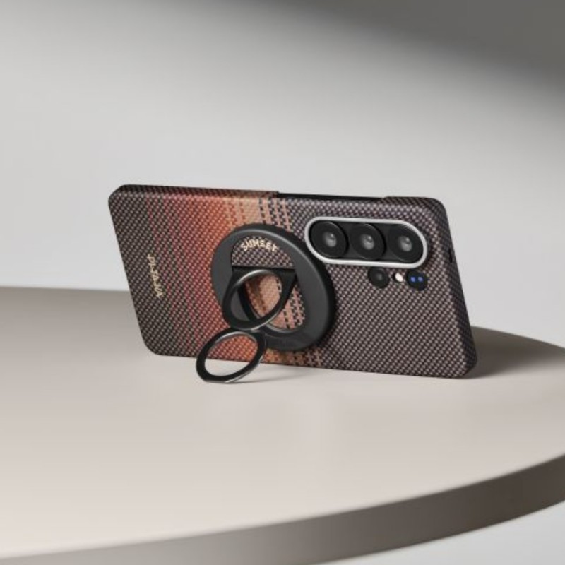 Оригинален кейс Pitaka Edge Case Sunset за Samsung Galaxy S26 Ultra, кафяв