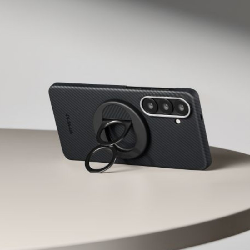 Оригинален кейс Pitaka Edge Case за Samsung Galaxy S26, черносив