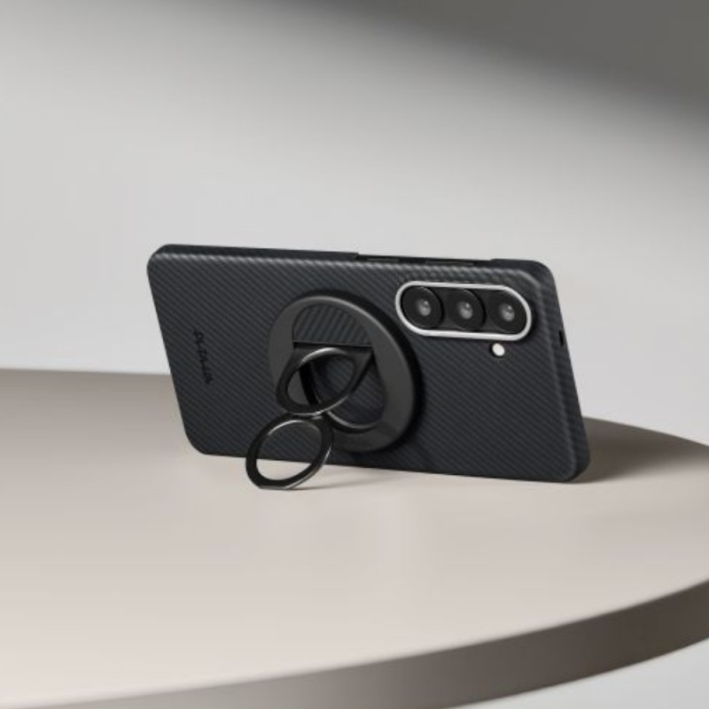 Оригинален кейс Pitaka Edge Case за Samsung Galaxy S26 Ultra, черносив