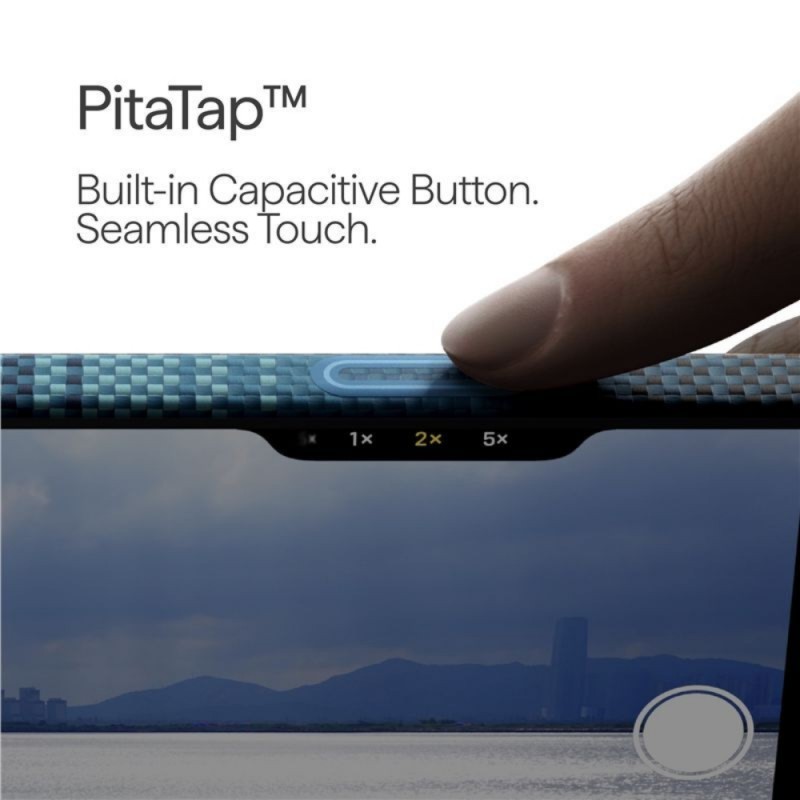 Оригинален кейс Pitaka Ultra-Slim Moonrise, За iPhone 17 Pro (6.3), Син