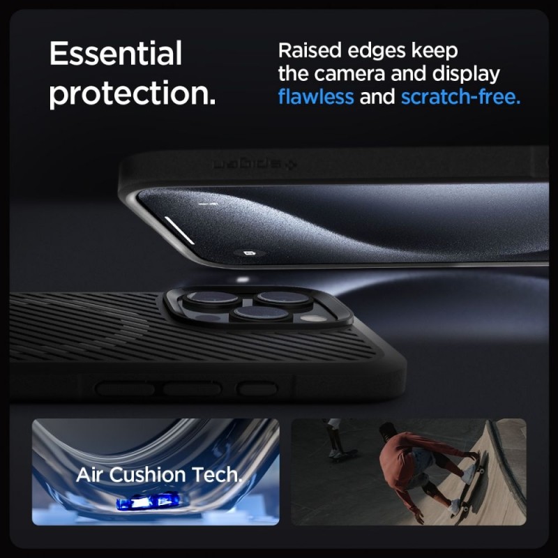 Кейс Spigen Core Armor Magsafe, За iPhone 16 (6.1), Черен
