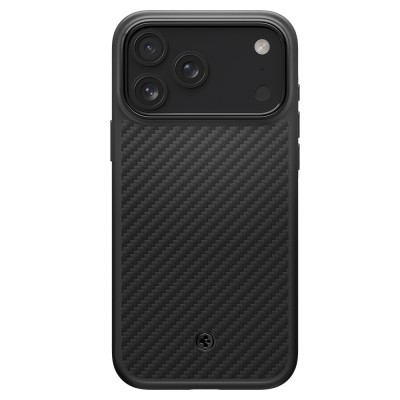 Оригинален кейс Spigen Enzo Aramid T, За iPhone 17 Pro (6.3), Черен