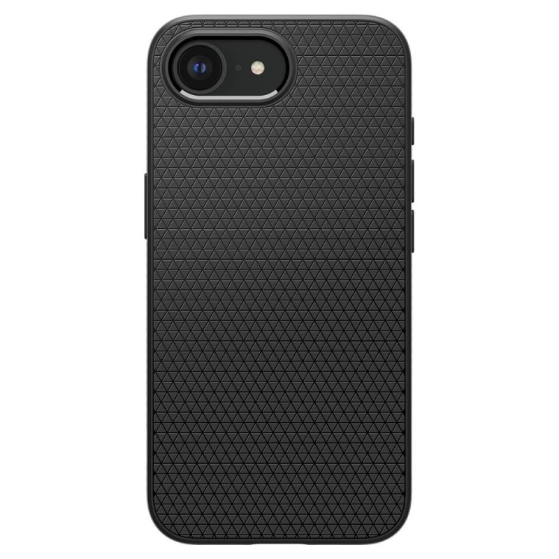 Оригинален кейс Spigen Liquid Air, За iPhone 16e, Черен