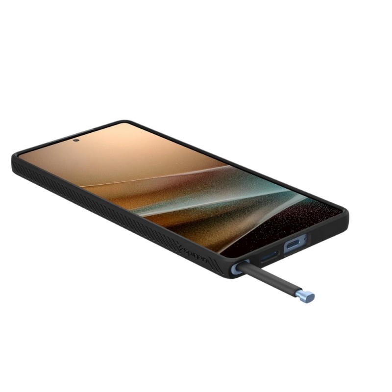 Кейс Spigen Liquid Air, За Samsung Galaxy S25 Ultra, Черен