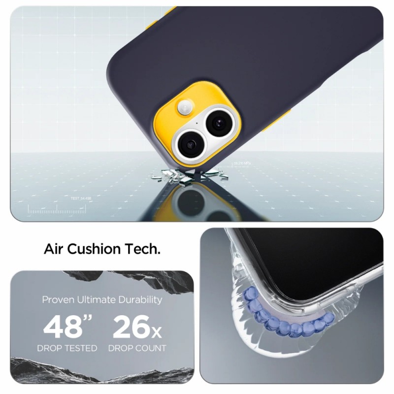 Оригинален кейс Spigen Nano Pop MagSafe, За iPhone 17 (6.3), Тъмносин