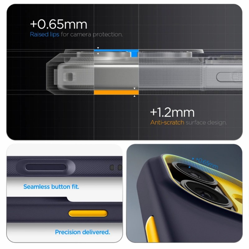 Оригинален кейс Spigen Nano Pop MagSafe, За iPhone 17 (6.3), Тъмносин