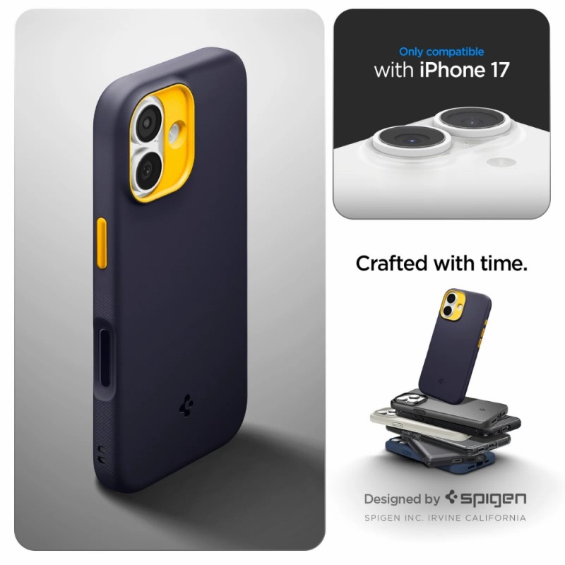 Оригинален кейс Spigen Nano Pop MagSafe, За iPhone 17 (6.3), Тъмносин