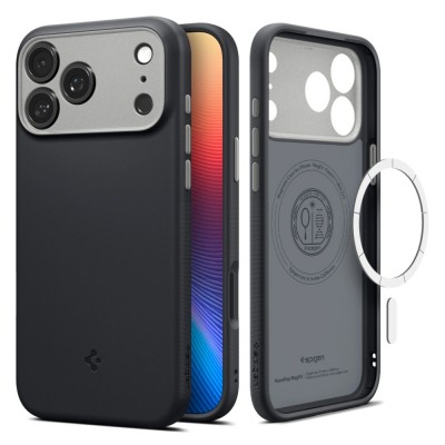 Оригинален кейс Spigen Nano Pop MagSafe, За iPhone 17 Pro (6.3), Черен