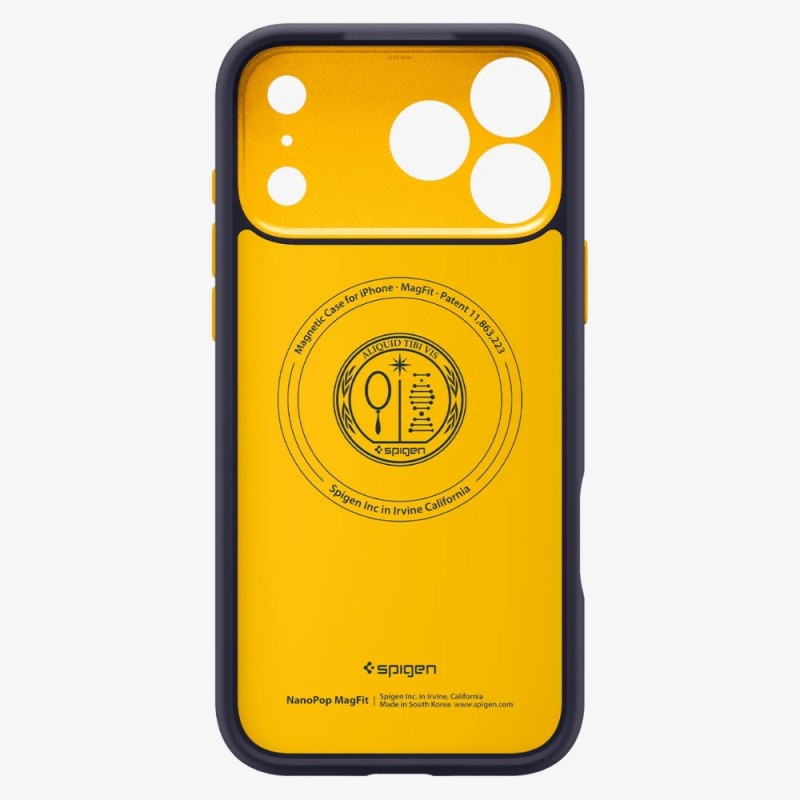 Оригинален кейс Spigen Nano Pop MagSafe, За iPhone 17 Pro (6.3), Тъмносин