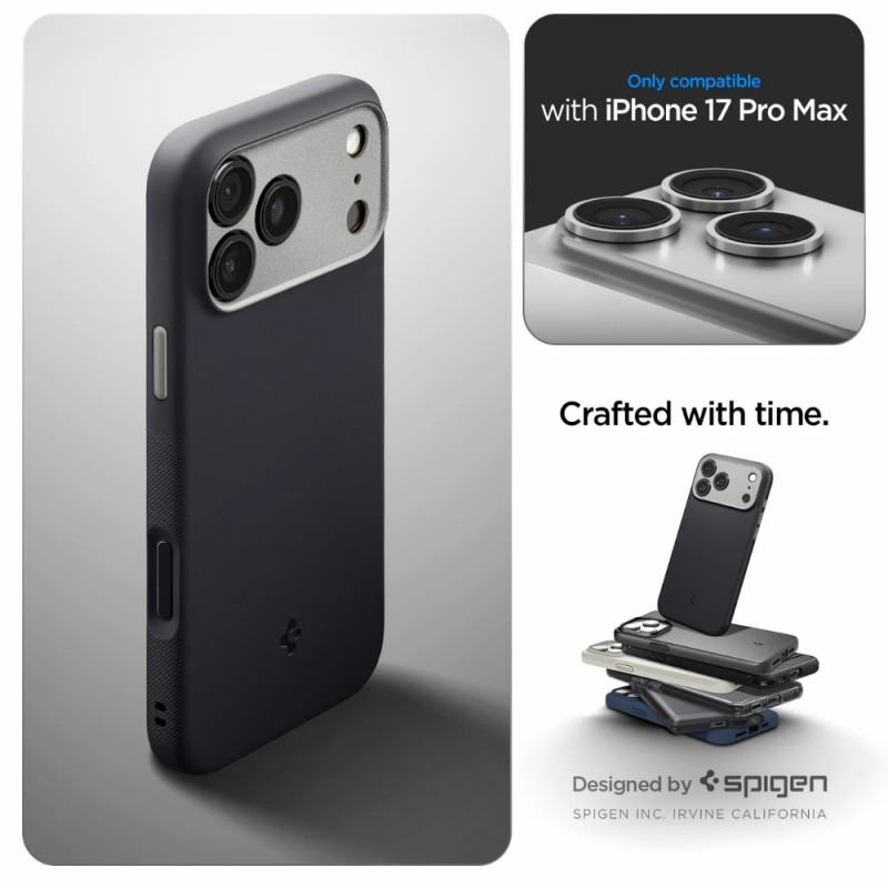 Оригинален кейс Spigen Nano Pop MagSafe, За iPhone 17 Pro Max (6.9), Черен