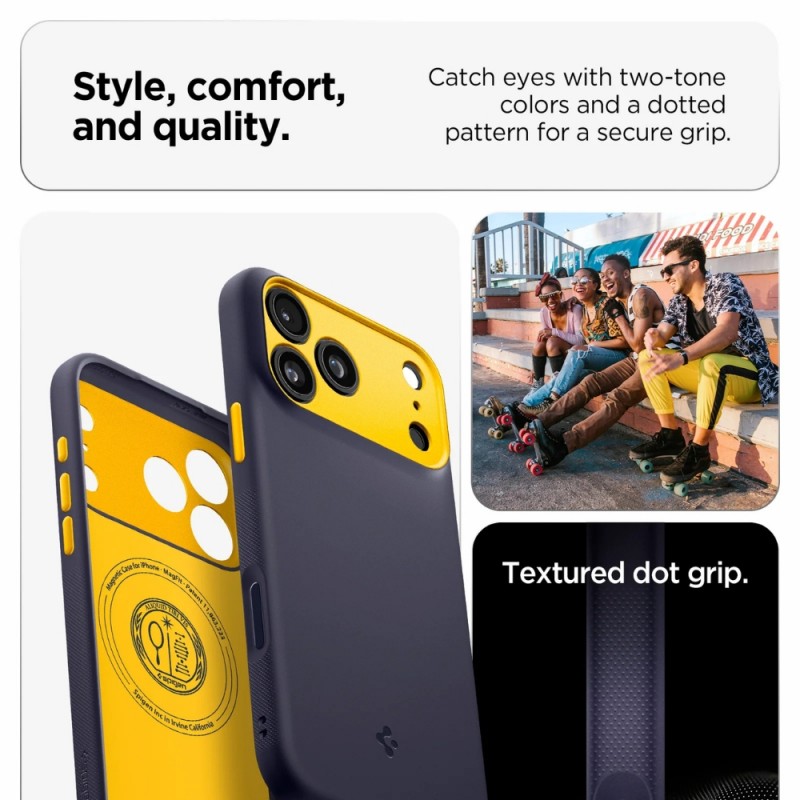 Оригинален кейс Spigen Nano Pop MagSafe, За iPhone 17 Pro Max (6.9), Тъмносин