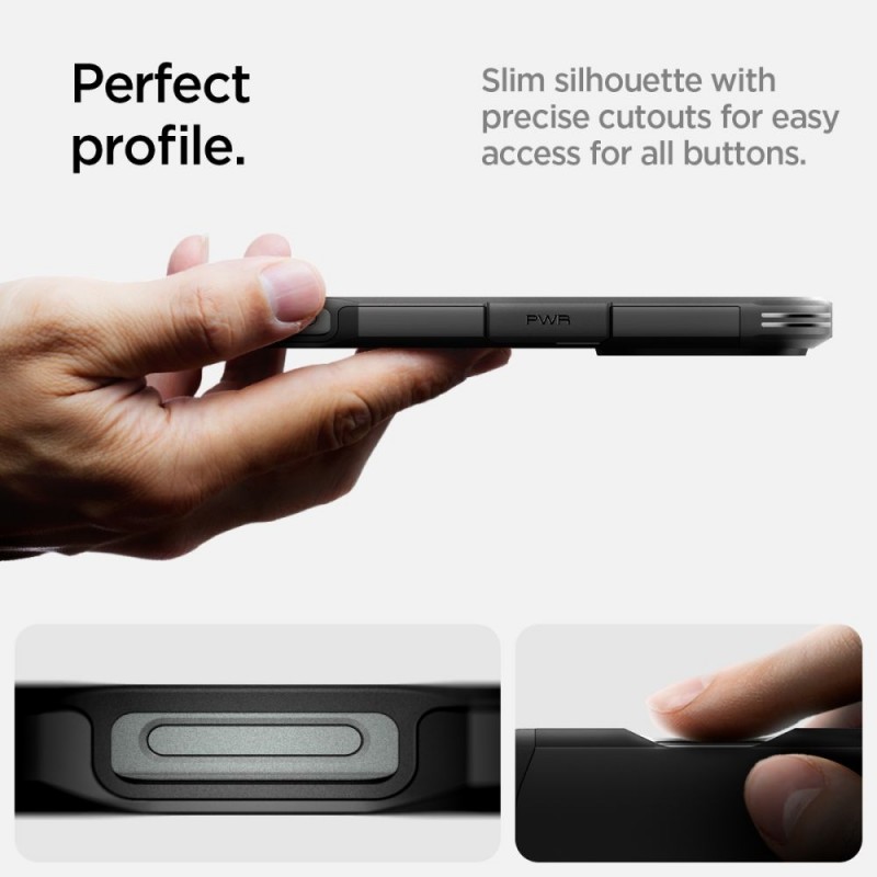Кейс Spigen Tough Armor Magsafe, За iPhone 16 Pro (6.3), Черен