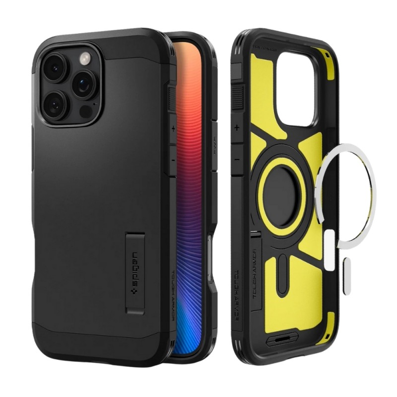 Кейс Spigen Tough Armor Magsafe, За iPhone 16 Pro Max (6.9), Черен