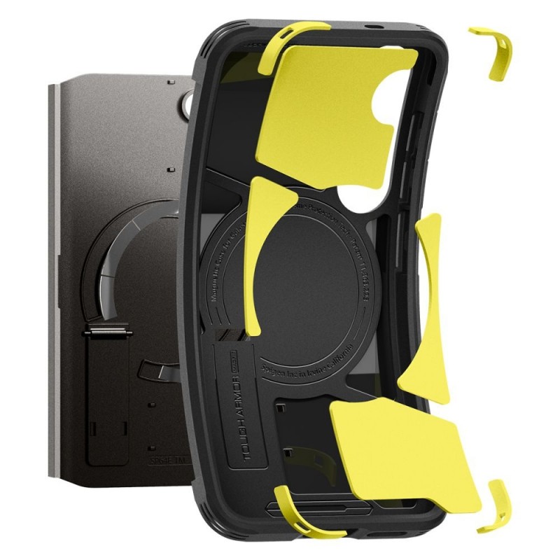 Кейс Spigen Tough Armor Magsafe, За Samsung Galaxy S25, Черен