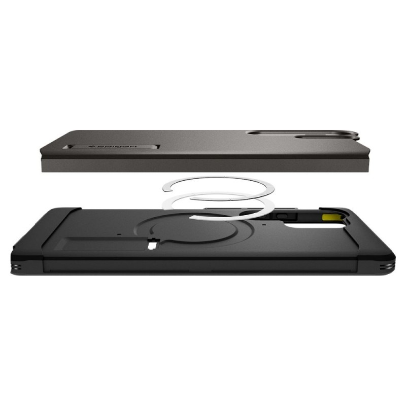 Кейс Spigen Tough Armor Magsafe, За Samsung Galaxy S25 Ultra, Тъмносив