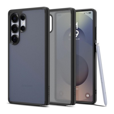Оригинален кейс Spigen Ultra Hybrid Frost, За Samsung Galaxy S25 Ultra, Черен