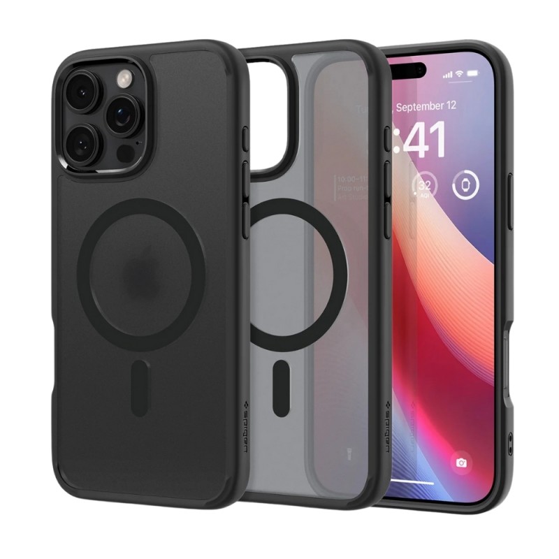 Кейс Spigen Ultra Hybrid Magsafe, За iPhone 16 Pro (6.3), Черен