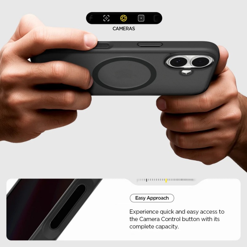 Оригинален кейс Spigen Ultra Hybrid Magsafe, За iPhone 17 (6.3), Черен