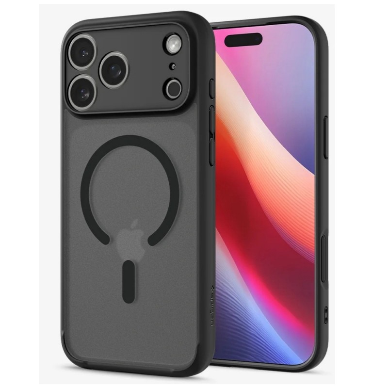 Оригинален кейс Spigen Ultra Hybrid Magsafe, За iPhone 17 Pro (6.3), Черен