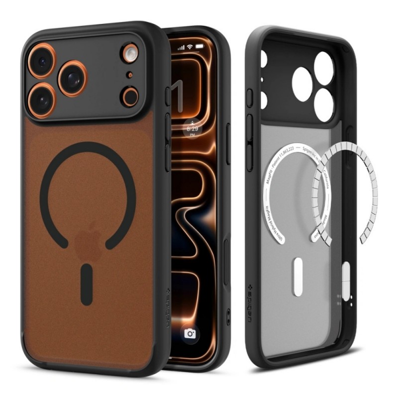 Оригинален кейс Spigen Ultra Hybrid Magsafe, За iPhone 17 Pro (6.3), Черен