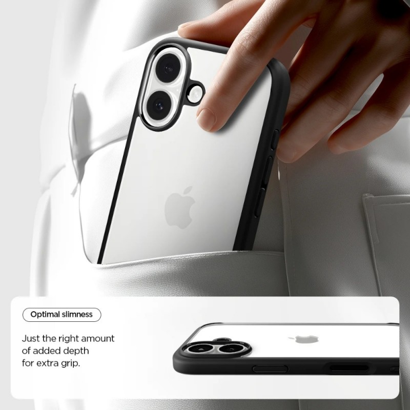 Оригинален кейс Spigen Ultra Hybrid, За iPhone 17 (6.3), Черен