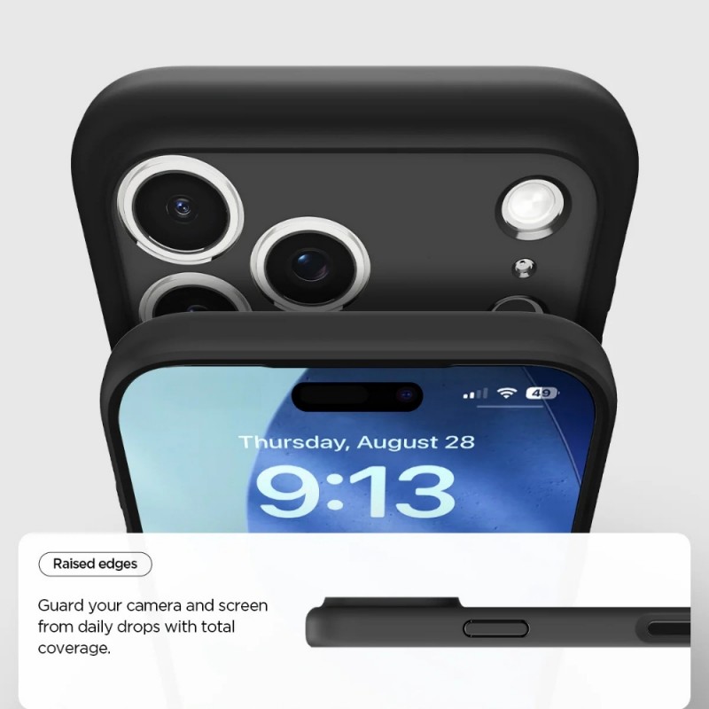 Оригинален кейс Spigen Ultra Hybrid, За iPhone 17 Pro (6.3), Черен