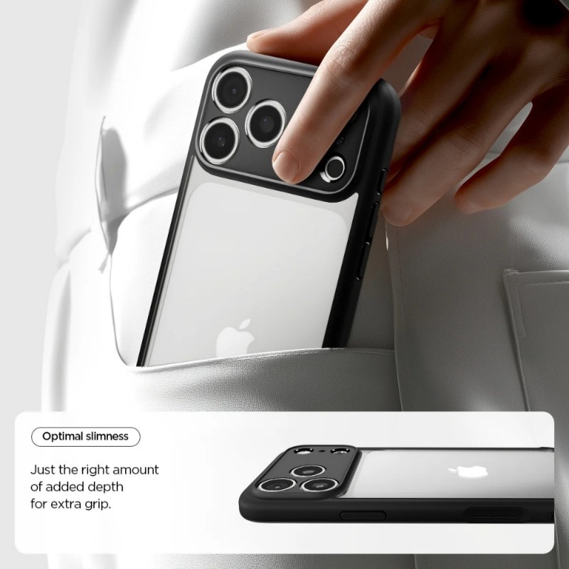 Оригинален кейс Spigen Ultra Hybrid, За iPhone 17 Pro Max (6.9), Черен