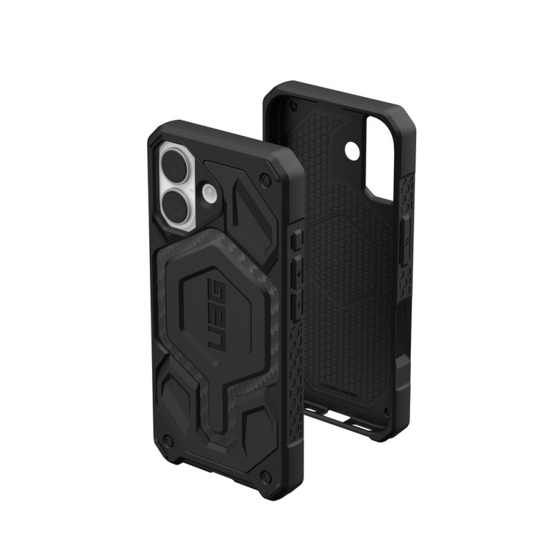 Оригинален кейс UAG Monarch Pro Carbon Fiber, За iPhone 17 (6.3), Черен