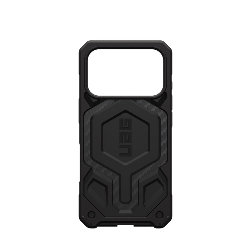 Оригинален кейс UAG Monarch Pro Carbon Fiber, За iPhone 17 Pro (6.3), Черен