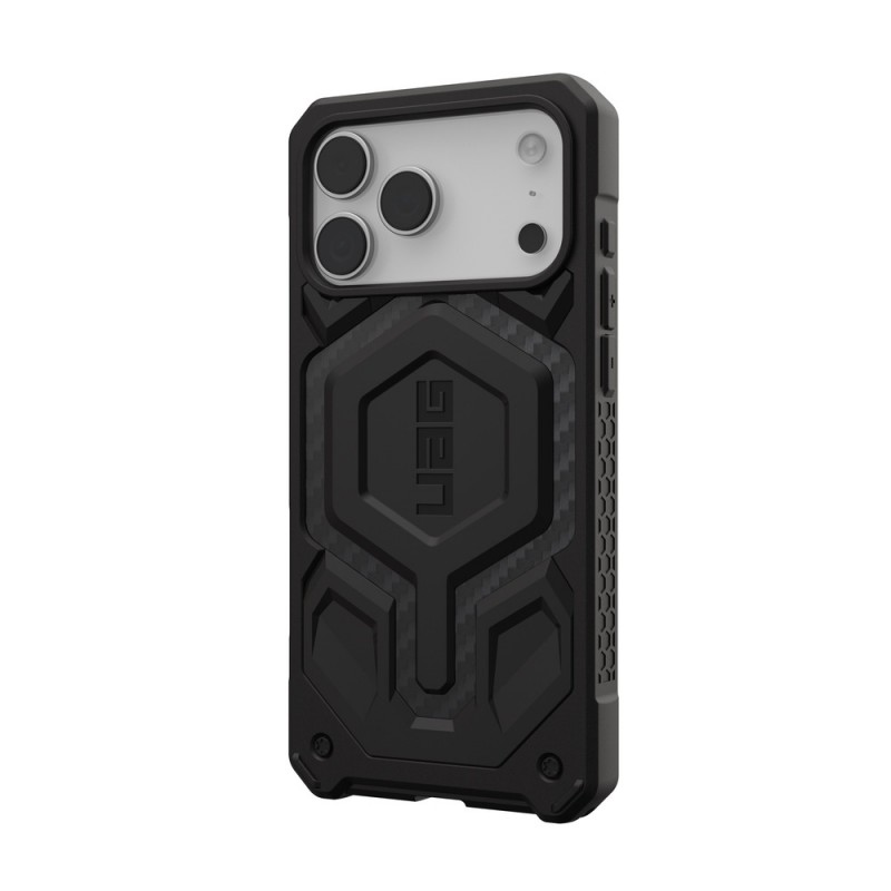 Оригинален кейс UAG Monarch Pro Carbon Fiber, За iPhone 17 Pro Max (6.9), Черен
