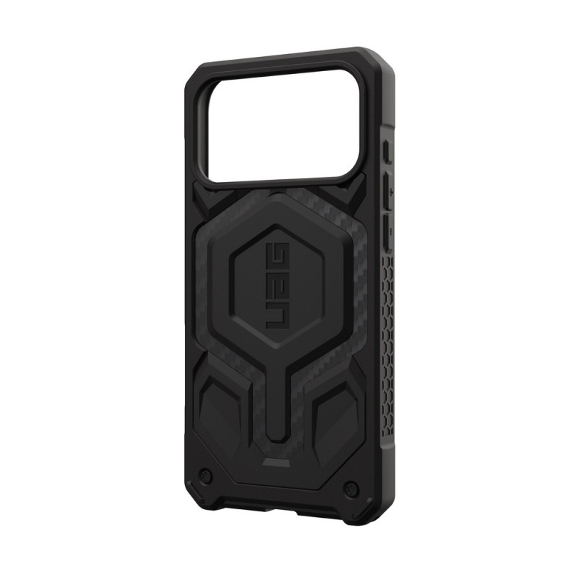 Оригинален кейс UAG Monarch Pro Carbon Fiber, За iPhone 17 Pro Max (6.9), Черен