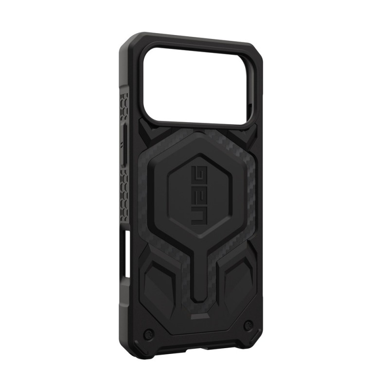 Оригинален кейс UAG Monarch Pro Carbon Fiber, За iPhone 17 Pro Max (6.9), Черен