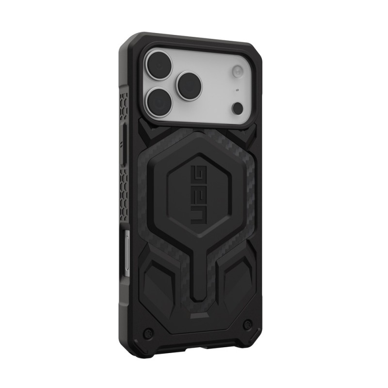 Оригинален кейс UAG Monarch Pro Carbon Fiber, За iPhone 17 Pro Max (6.9), Черен