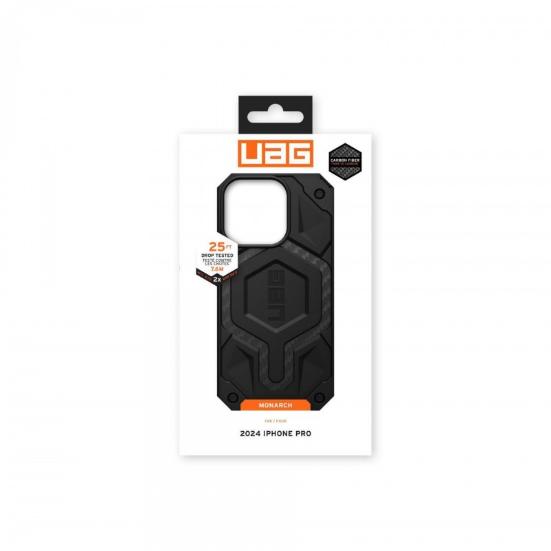 Оригинален кейс UAG Monarch Pro Kevlar, За iPhone 17 Pro (6.3), Черен