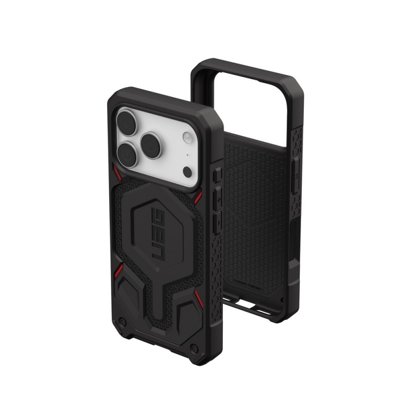 Оригинален кейс UAG Monarch Pro Kevlar, За iPhone 17 Pro (6.3), Черен