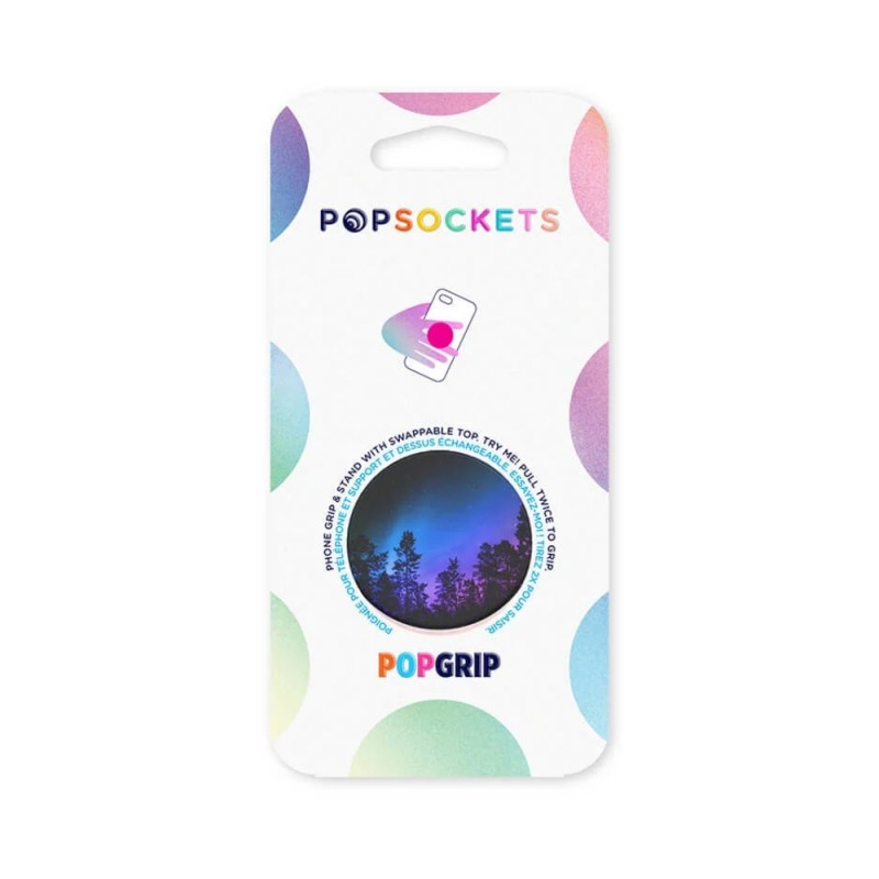 Оригинален попсокет PopSockets® PopGrip Aurora Woods, Многоцветен