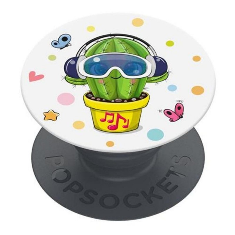 Оригинален попсокет PopSockets® PopGrip Basic Cool Cactus, Многоцветен