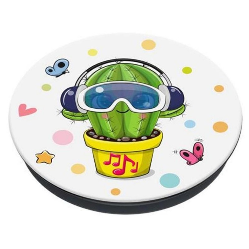 Оригинален попсокет PopSockets® PopGrip Basic Cool Cactus, Многоцветен